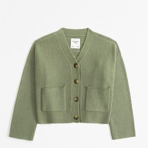 Abercrombie & Fitch Waffle Cardigan